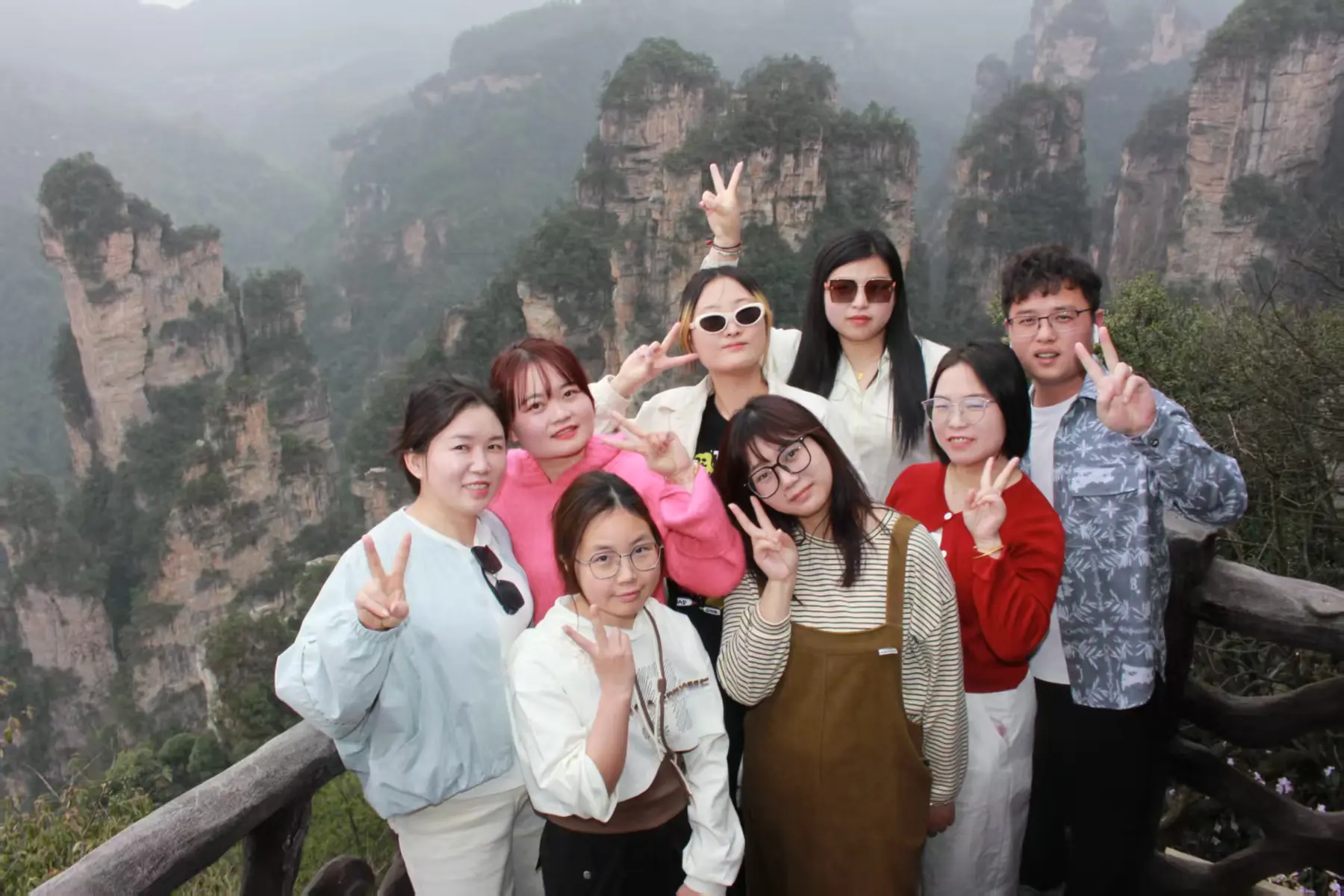 The MOWXI team photographed together during a company outing